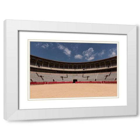 La Monumental Barcelona II White Modern Wood Framed Art Print with Double Matting by Stein, Oliver