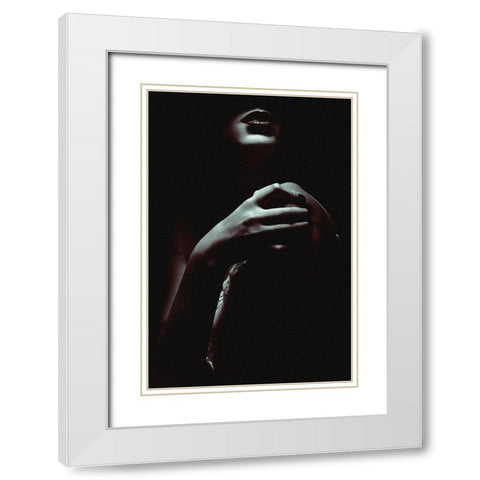 Strength White Modern Wood Framed Art Print with Double Matting by Milillo, Marco