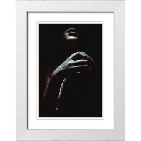 Strength White Modern Wood Framed Art Print with Double Matting by Milillo, Marco