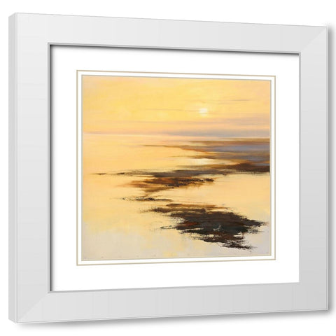 November on Terschelling White Modern Wood Framed Art Print with Double Matting by Groenhart, Jan