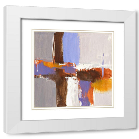 Ohne Titel XX White Modern Wood Framed Art Print with Double Matting by Groenhart, Jan