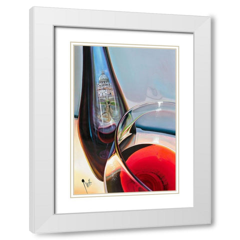 Couleurs DItalie 2019 White Modern Wood Framed Art Print with Double Matting by Heneuy, William