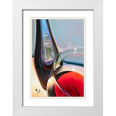 Couleurs DItalie 2019 White Modern Wood Framed Art Print with Double Matting by Heneuy, William