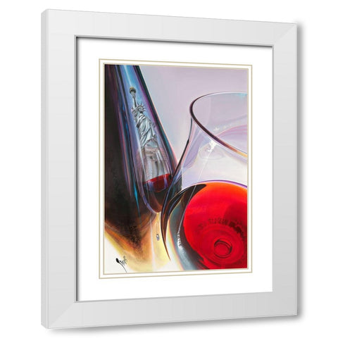 Spirit of USA 2019 White Modern Wood Framed Art Print with Double Matting by Heneuy, William