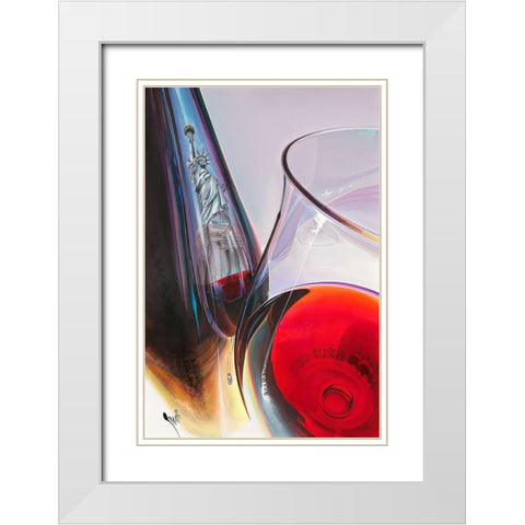 Spirit of USA 2019 White Modern Wood Framed Art Print with Double Matting by Heneuy, William