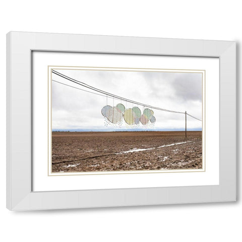 Pause Número III White Modern Wood Framed Art Print with Double Matting by Vallinas Prieto, Miguel