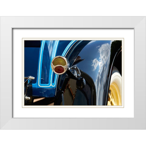 Classic Car VI White Modern Wood Framed Art Print with Double Matting by Hillert, Peter