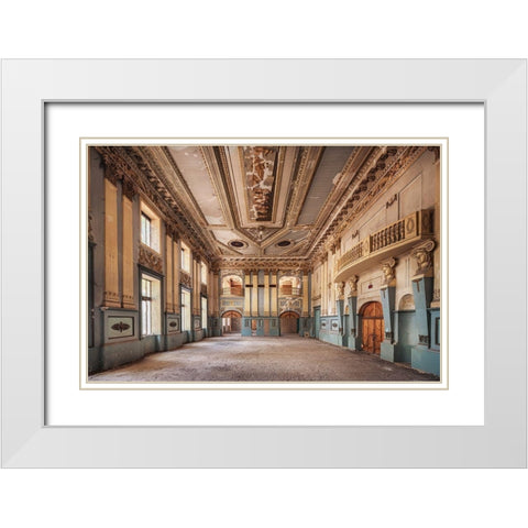 A Story of Dancing White Modern Wood Framed Art Print with Double Matting by Haker, Matthias