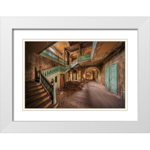 Candy Mansion White Modern Wood Framed Art Print with Double Matting by Haker, Matthias