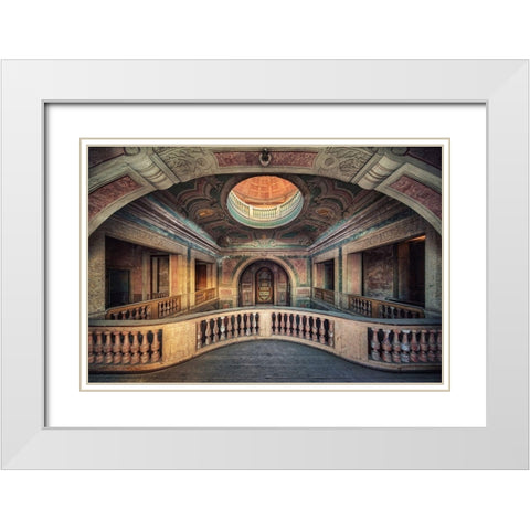 Chapel White Modern Wood Framed Art Print with Double Matting by Haker, Matthias