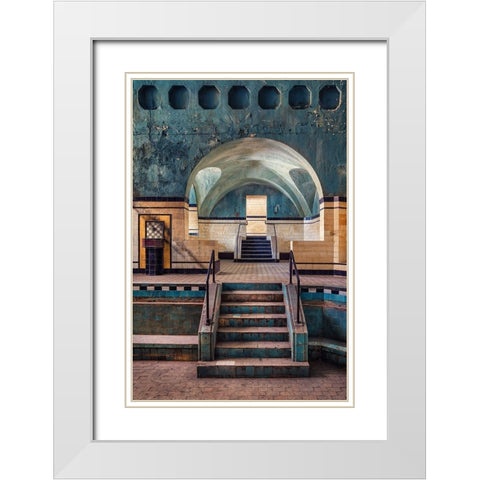 Dried Out White Modern Wood Framed Art Print with Double Matting by Haker, Matthias