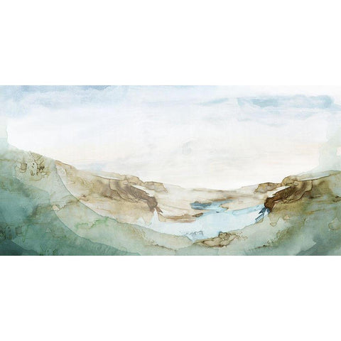Serene Awakening I White Modern Wood Framed Art Print by Watts, Eva