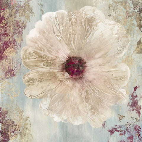 Ornamental I White Modern Wood Framed Art Print with Double Matting by Jensen, Asia