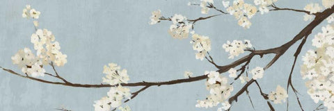 Kimono II White Modern Wood Framed Art Print with Double Matting by Jensen, Asia