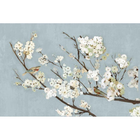 Kimono with Birds II Black Modern Wood Framed Art Print by Jensen, Asia