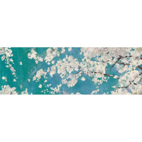 Osaka Blue I White Modern Wood Framed Art Print by Jensen, Asia