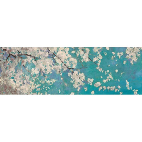 Osaka Blue II White Modern Wood Framed Art Print by Jensen, Asia