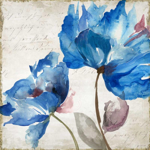 In The Wind I Gold Ornate Wood Framed Art Print with Double Matting by Jensen, Asia