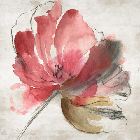 Mary I Black Ornate Wood Framed Art Print with Double Matting by Jensen, Asia