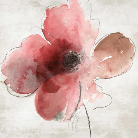 Mary II Black Modern Wood Framed Art Print by Jensen, Asia