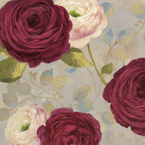 Amorous I White Modern Wood Framed Art Print with Double Matting by Jensen, Asia