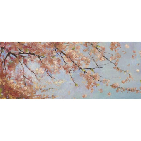 Osaka Blossoms II - Mini Gold Ornate Wood Framed Art Print with Double Matting by Jensen, Asia