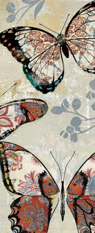 Flight of Fancy I - Mini White Modern Wood Framed Art Print with Double Matting by Jensen, Asia