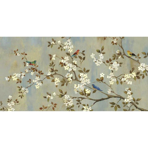 Conversation Gold Ornate Wood Framed Art Print with Double Matting by Jensen, Asia