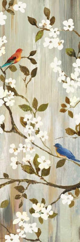 Bloom I White Modern Wood Framed Art Print with Double Matting by Jensen, Asia