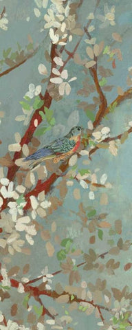 Dream of Spring I Black Ornate Wood Framed Art Print with Double Matting by Jensen, Asia