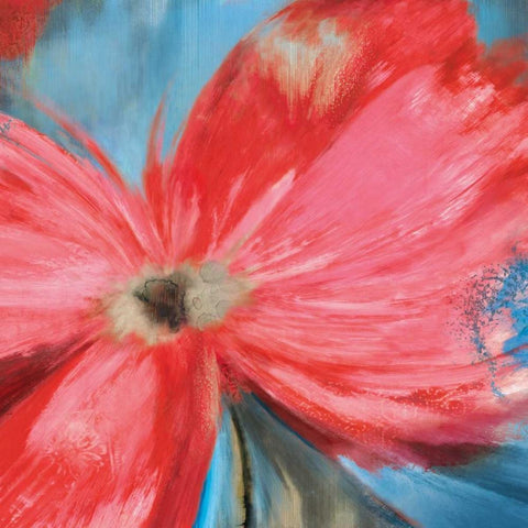 Aflame II Black Modern Wood Framed Art Print by Jensen, Asia