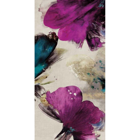 Midsummer Blooms II Black Modern Wood Framed Art Print by Jensen, Asia