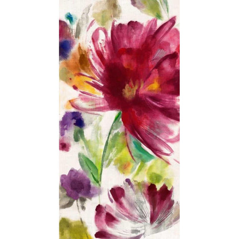 Garden Whisper I Gold Ornate Wood Framed Art Print with Double Matting by Jensen, Asia