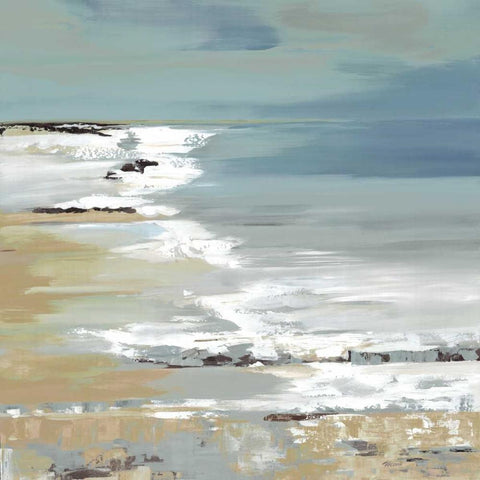 East Coast I White Modern Wood Framed Art Print by Lera