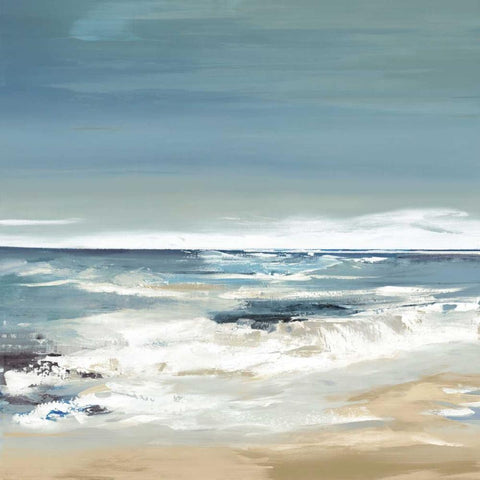 East Coast II White Modern Wood Framed Art Print by Lera