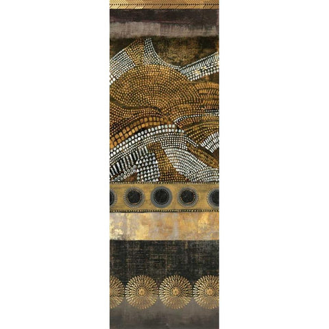 Art Nouveau I Black Modern Wood Framed Art Print by Reeves, Tom