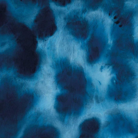 Indigo Dye VII White Modern Wood Framed Art Print with Double Matting by Wilson, Aimee
