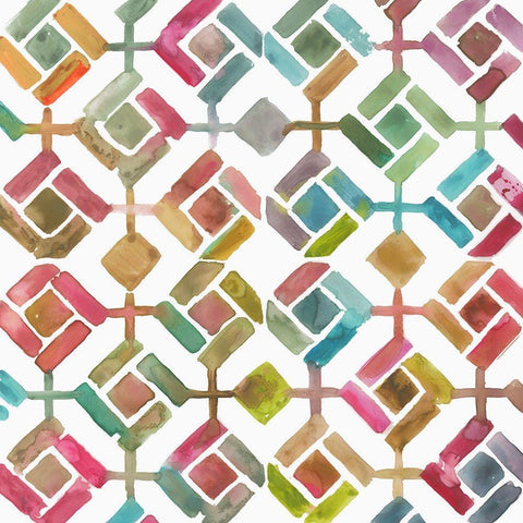 Tessellation III White Modern Wood Framed Art Print by Wilson, Aimee