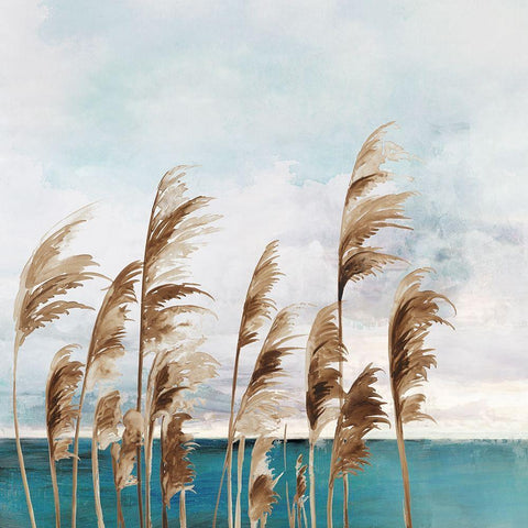 Summer Wind I Black Modern Wood Framed Art Print by Wilson, Aimee
