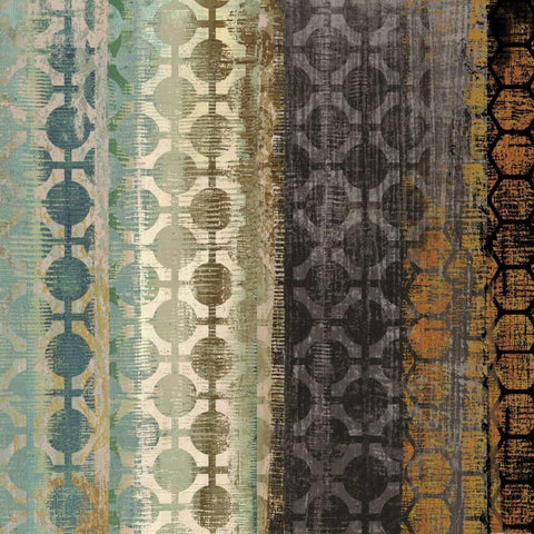 Tribal Moderne III White Modern Wood Framed Art Print with Double Matting by Wilson, Aimee