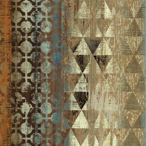 Tribal Moderne IV White Modern Wood Framed Art Print with Double Matting by Wilson, Aimee