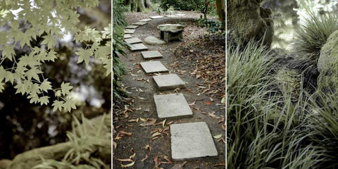 Parc Panel Black Ornate Wood Framed Art Print with Double Matting by Blaustein, Alan