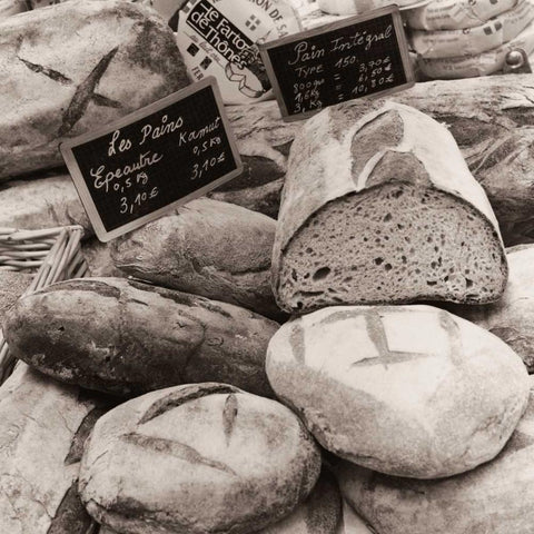 Les Pains No. 1 Black Modern Wood Framed Art Print with Double Matting by Blaustein, Alan