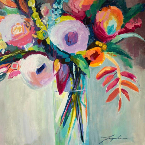 Ode to Summer 7 Black Modern Wood Framed Art Print by Brewer, Jacqueline