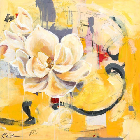 Southern Charm White Modern Wood Framed Art Print with Double Matting by Beer, Pamela K.