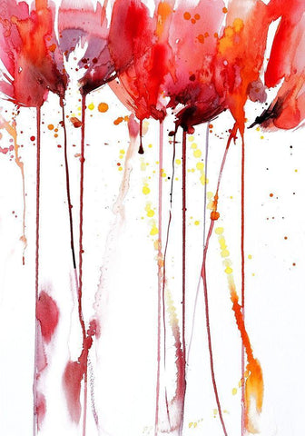 Tangerine Tango 2 Black Ornate Wood Framed Art Print with Double Matting by Binkin, Lesia