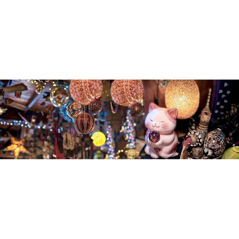 Nagano Cafe 15 Black Modern Wood Framed Art Print with Double Matting by Blaustein, Alan