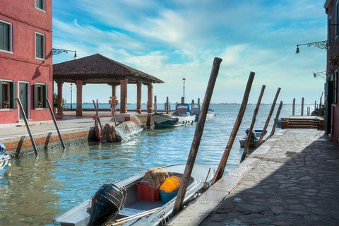 Bruano #9 White Modern Wood Framed Art Print with Double Matting by Blaustein, Alan