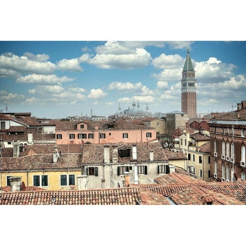 Campanile Vista #1 Gold Ornate Wood Framed Art Print with Double Matting by Blaustein, Alan