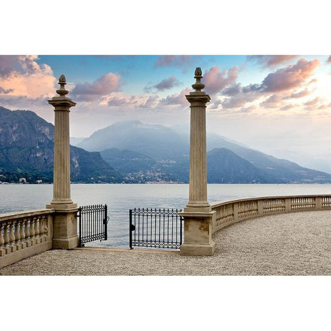 Villa Giardino Porta #3 Black Modern Wood Framed Art Print by Blaustein, Alan